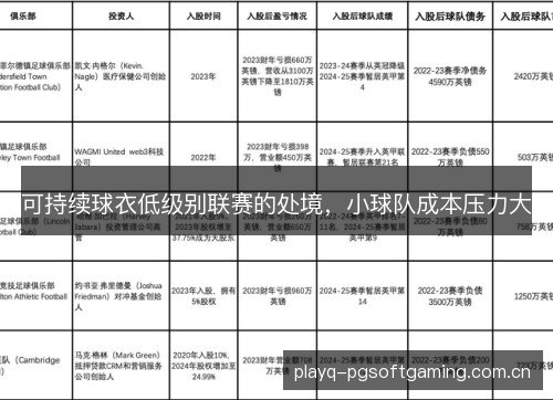 可持续球衣低级别联赛的处境,小球队成本压力大 可持续球衣低级别联赛的处境,小球队成本压力大